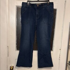 Democracy Women's Dark Blue Bootcut Denim Jeans Size 16